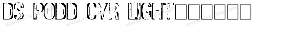 DS Podd Cyr Light字体转换